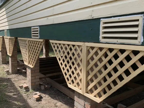 New vents restoring airflow — subfloor ventilation in a queenslander, Brisbane Queenslander